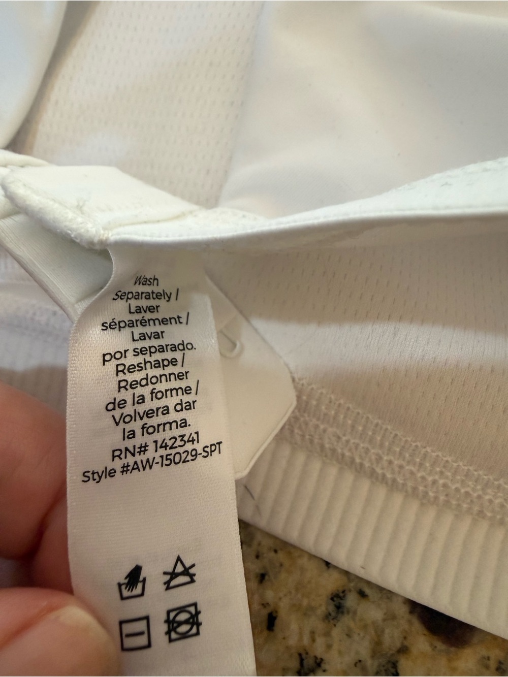 White Low Impact Sports Bra Wireless Comfort Yoga Pilates Bra - Picture 5 of 6